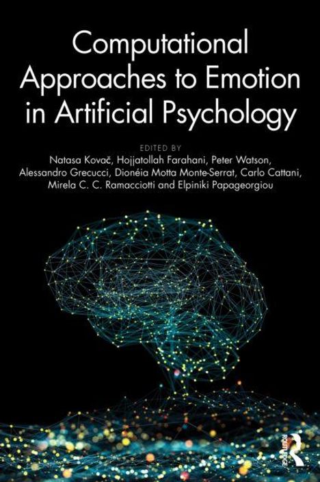"Computational Approaches to Emotion in Artificial Psychology," herausgegeben von mehreren Autoren. Darunter eine Gehirn-Illustration.