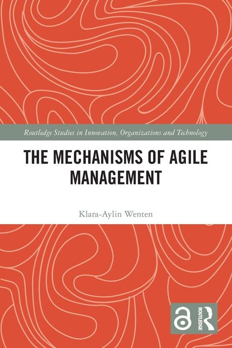 "The Mechanisms of Agile Management" von Klara-Aylin Wenten, rotes Muster, grünes Logo unten rechts.