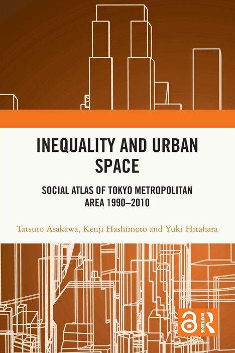"Inequality and Urban Space. Social Atlas of Tokyo Metropolitan Area 1990–2010." Oben geometrische Gebäudelinien.