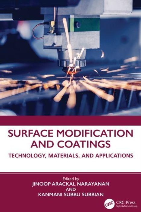 "Surface Modification and Coatings: Technology, Materials, and Applications" zeigt Funken bei einer CNC-Maschine.