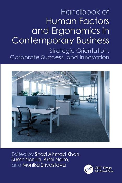 Handbook of Human Factors and Ergonomics in Contemporary Business. Büro mit Schreibtischen, Stühlen und Computern.