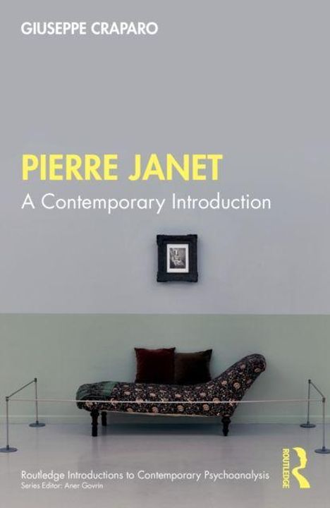 Titel: "PIERRE JANET A Contemporary Introduction" von Giuseppe Craparo. Eine Couch und ein gerahmtes Bild an der Wand.