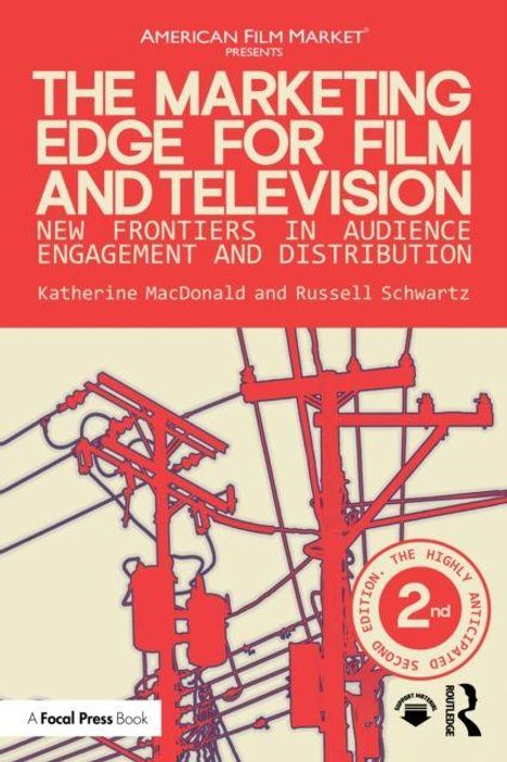 "The Marketing Edge for Film and Television" als Titel mit komplexer Netzgrafik im Hintergrund, rote und gelbe Töne.