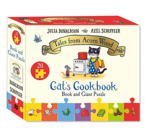 Julia Donaldson: Cat's Cookbook Book and Giant Puzzle Gift Set, Buch