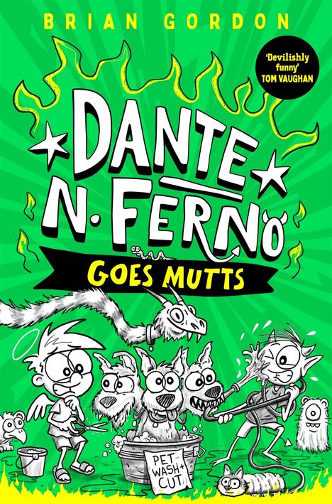 Das Titelbild zeigt "Dante N. Ferno Goes Mutts". Oben steht "Brian Gordon". Eine witzige Illustration mit Cartoon-Figuren.