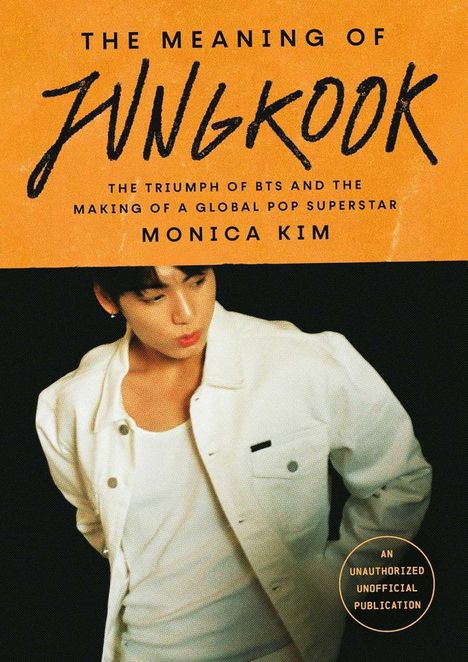 "The Meaning of Jungkook" von Monica Kim, über den BTS-Triumph. Bild von einem jungen Mann in weißer Kleidung.