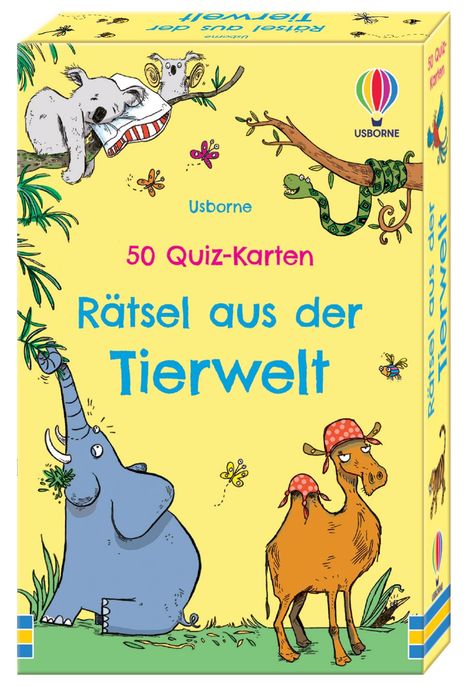 50 Quiz-Karten: Rätsel aus der Tierwelt, Buch