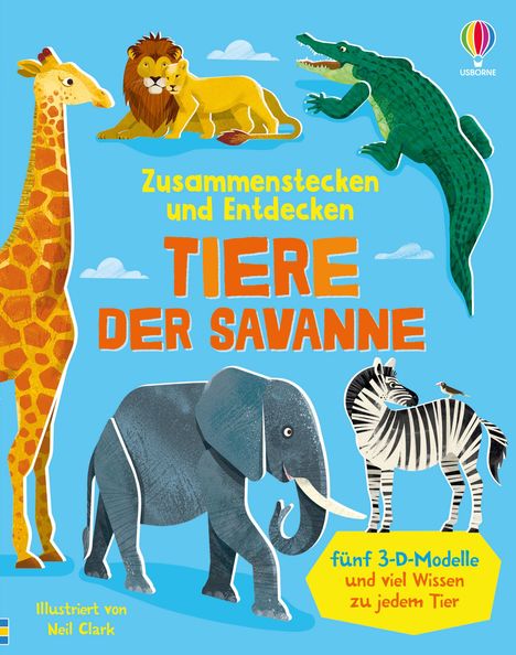 Zusammenstecken und Entdecken: Tiere der Savanne, Buch