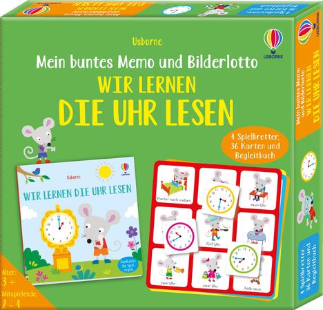 Mein buntes Memo und Bilderlotto: Wir lernen die Uhr lesen, Buch