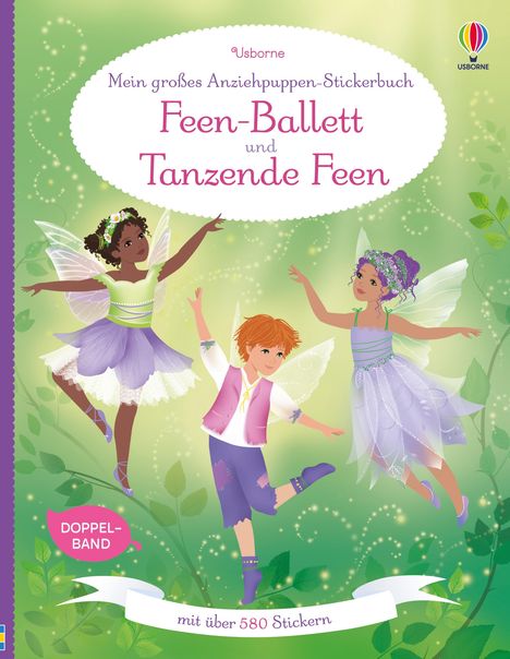 Mein großes Anziehpuppen-Stickerbuch: Feen-Ballett und Tanzende Feen, Buch