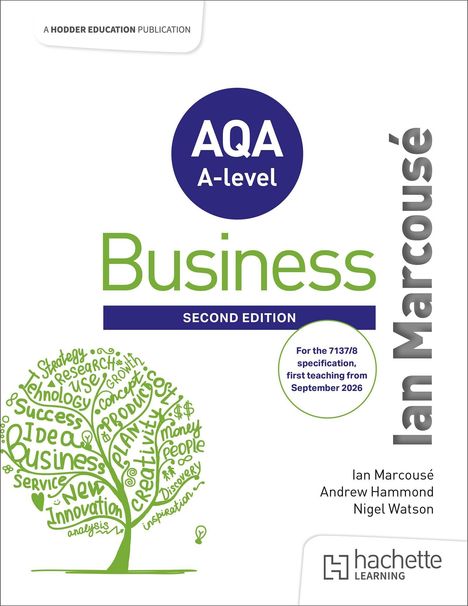 AQA A-level Business, Second Edition. Baum aus Wörtern: Innovation, Strategy, Product. Autoren: Ian Marcousé u.a.