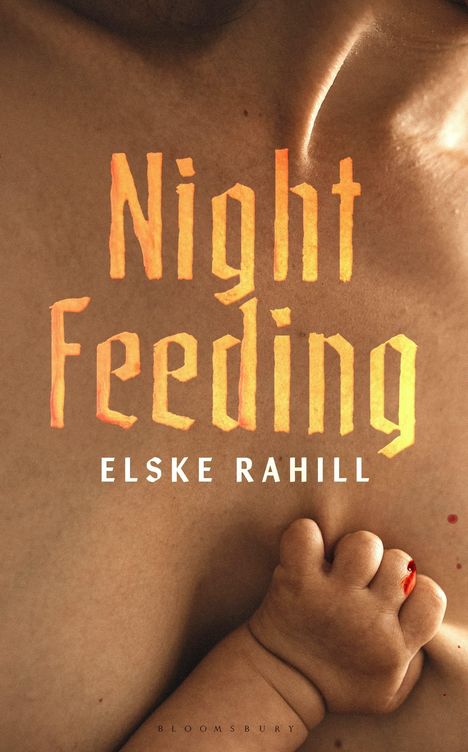 Titel: "Night Feeding", Autor: Elske Rahill. Eine Babyhand greift auf Haut.