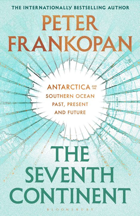 Titel: "Antarctica and the Southern Oceans: Past, Present and Future", "The Seventh Continent". Eisiges, kühles Design.