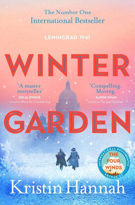 Texte: "The Number One International Bestseller", "LENINGRAD 1941", "WINTER GARDEN". Zwei Personen in Schneelandschaft.