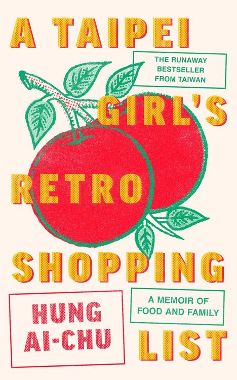 „Cover to be revealed“, „Hung Ai-Chu“, „A Taipei Girl’s Retro Shopping List“ auf rotem Hintergrund, darunter ein Logo.