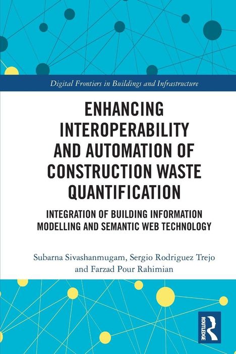 Enhancing Interoperability and Automation of Construction Waste Quantification. Blau-gelbes Muster mit Punkten.
