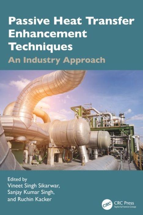 Titel: "Passive Heat Transfer Enhancement Techniques: An Industry Approach". Bild einer Industrieanlage mit Rohren.
