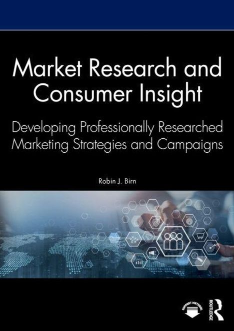 „Market Research and Consumer Insight“ von Robin J. Birn. Grafik mit digitalem Technologie-Motiv.