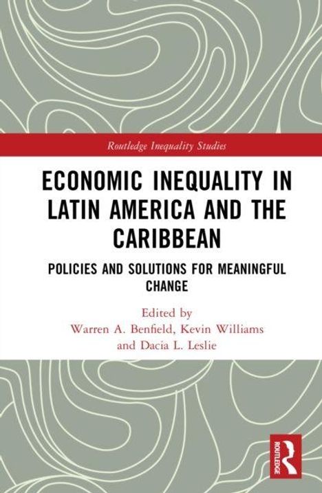 "Economic Inequality in Latin America and the Caribbean" steht in schwarz auf weißem Hintergrund. Unten rote Logos.