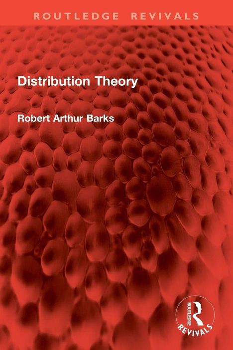 "Distribution Theory, Robert Arthur Barks" steht auf einem roten, blasenartigen Hintergrund, darunter ein Logo.