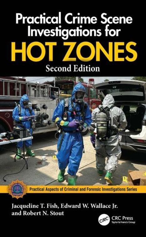 Titel: "Practical Crime Scene Investigations for Hot Zones". Drei Personen in Schutzanzügen bei einem Einsatz.