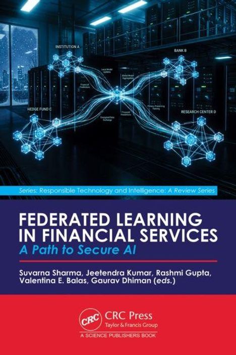 Federated Learning in Financial Services: A Path to Secure AI. Oben: Netzwerkschema mit Institutionen und Datenverbindungen.