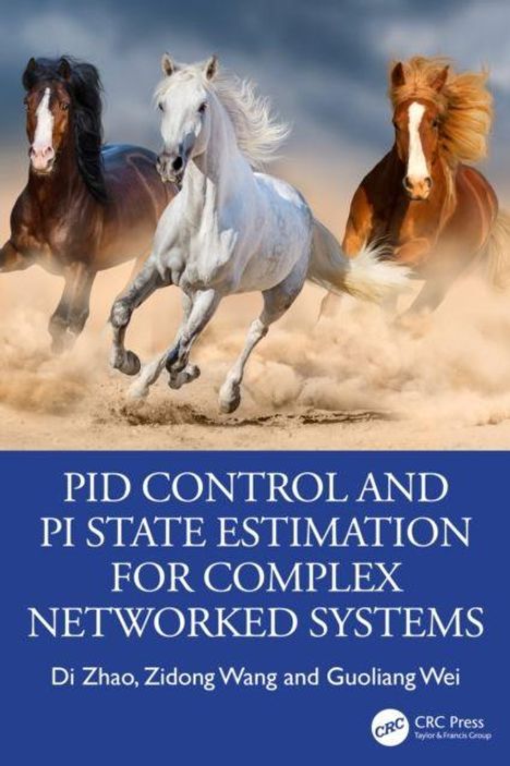 Oben: "PID Control and PI State Estimation for Complex Networked Systems." Unten: Autorenname. Drei galoppierende Pferde.
