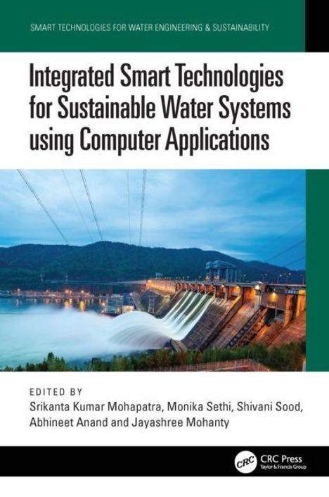 Integrierte intelligente Technologien für nachhaltige Wassersysteme mit Computeranwendungen. Bild von einem Staudamm.