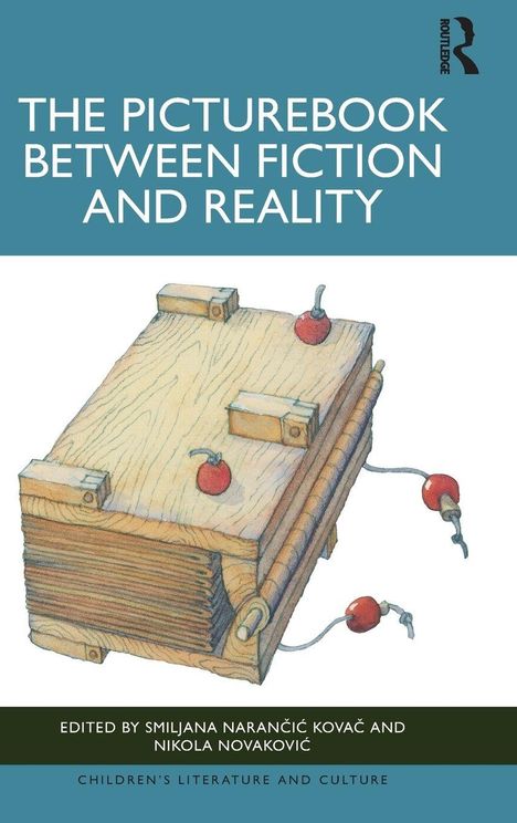 "The Picturebook Between Fiction and Reality", Illustration: Holzkiste mit Kirschen und Drähten.