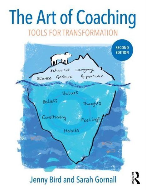 "The Art of Coaching: Tools for Transformation. Second edition. Verhalten, Sprache, Haltung, Werte. Eisberg mit Eisbär."