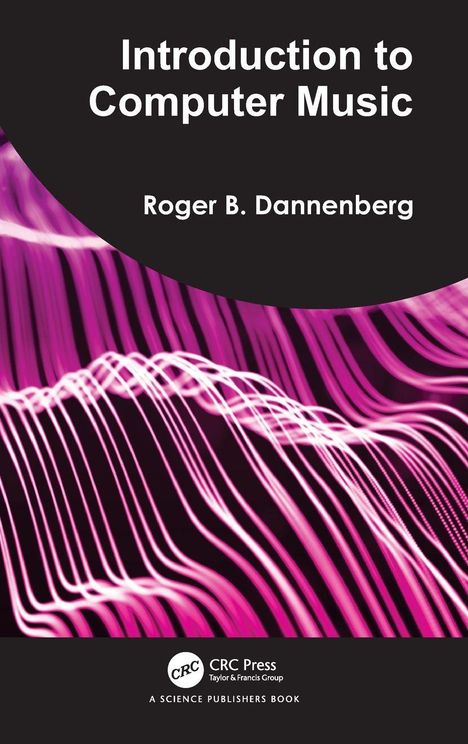 Text: "Introduction to Computer Music, Roger B. Dannenberg." Illustration mit rosa Wellenlinien vor schwarzem Hintergrund.