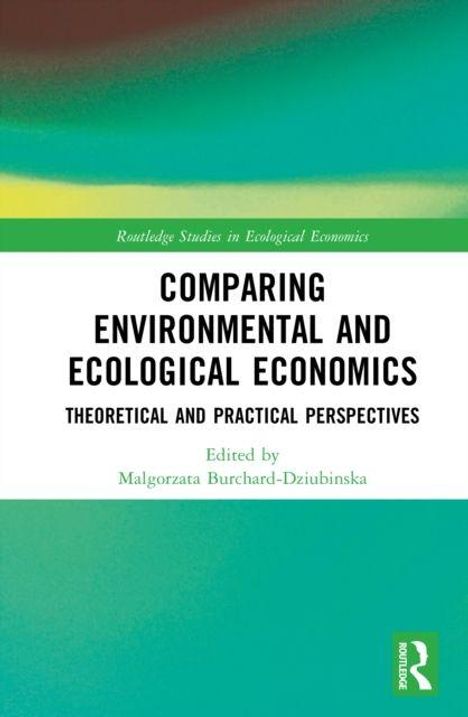 "Comparing Environmental and Ecological Economics" oben, grüner Hintergrund, Kontrasteffekt.