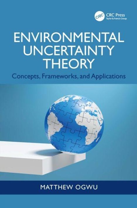 "Environmental Uncertainty Theory" steht oben. Darunter ein Puzzleglobus auf einem Podest, Name: Matthew Ogwu.