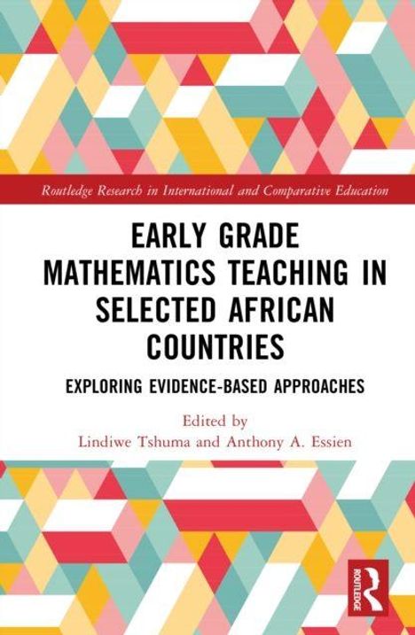 "Early Grade Mathematics Teaching in Selected African Countries", mit buntem geometrischem Muster, Verlag Routledge.