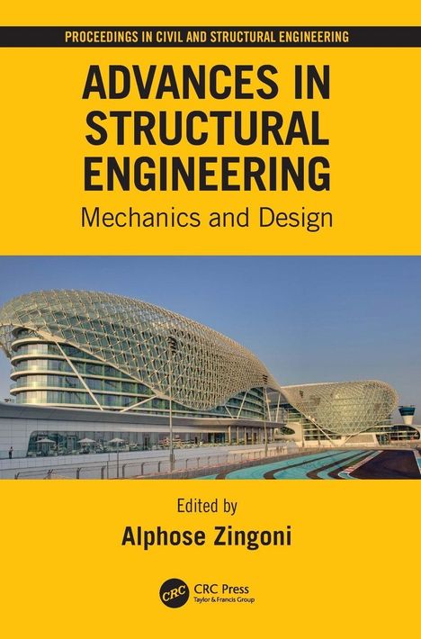 "Advances in Structural Engineering, Mechanics and Design" steht groß über einem modernen, geschwungenen Gebäude.