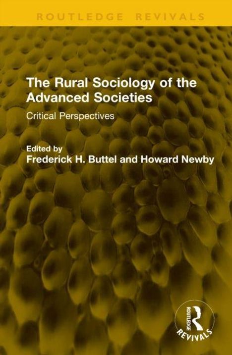 "The Rural Sociology of the Advanced Societies", Herausgeber: Frederick H. Buttel, Howard Newby. Honigwaben-Hintergrund.