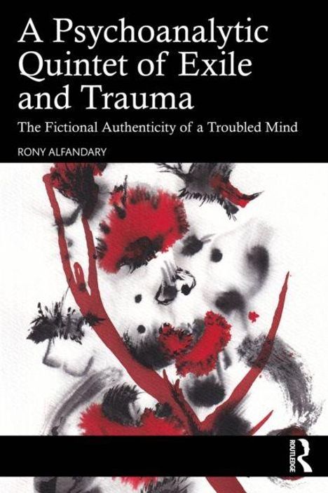 "A Psychoanalytic Quintet of Exile and Trauma" von Rony Alfandary. Abstrakte Kunst mit schwarzen und roten Formen.