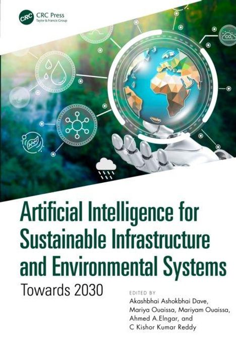 "Artificial Intelligence for Sustainable Infrastructure and Environmental Systems Towards 2030" in grüner Schrift.