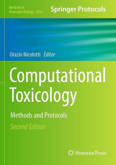 "Computational Toxicology: Methods and Protocols, Second Edition" in weißem Text auf grünem Hintergrund.