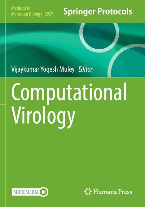 "Springer Protocols", "Editor Vijaykumar Yogesh Muley", "Computational Virology", grün-blaues cover mit Kreismuster.