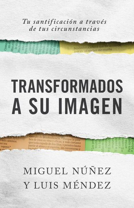 "Transformados a Su Imagen" von Miguel Núñez und Luis Méndez. Hintergrund: gefärbte Papierstreifen.