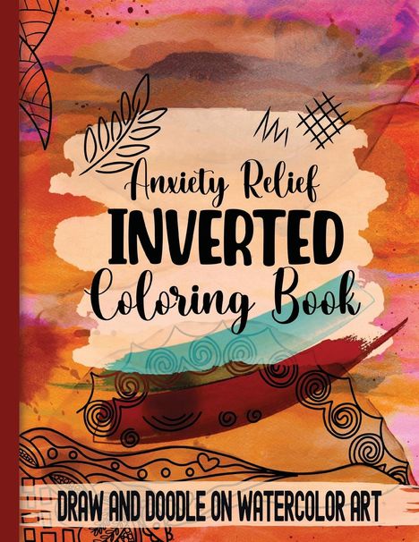 Purple Twinkle Designs: Anxiety Relief Inverse Coloring Book, Buch