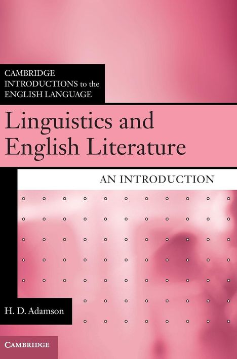 H. D. Adamson: Linguistics and English Literature, Buch