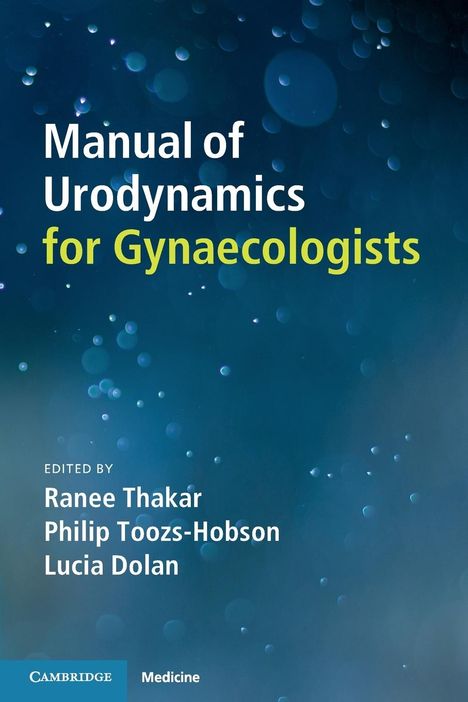 Manual of Urodynamics for Gynaecologists, Buch