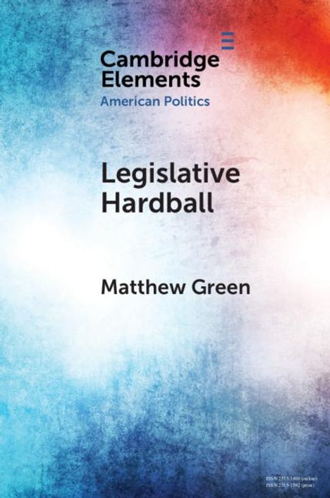 Matthew Green: Legislative Hardball, Buch