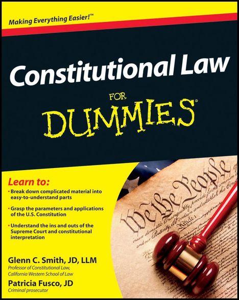 Glenn Smith: Constitutional Law For Dummies, Buch