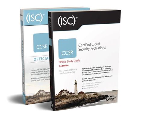 "(ISC)² CCSP: Official Study Guide, Third Edition; mit Küstenleuchtturm. Hauptautoren: Mike Chapple, David Seidl."