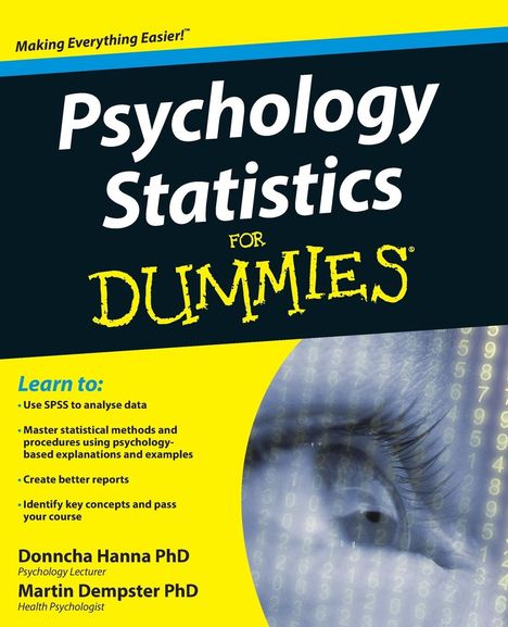 Donncha Hanna: Psychology Statistics For Dummies, Buch