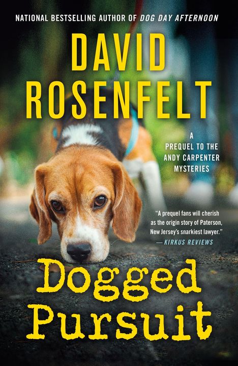 „Dogged Pursuit“ von David Rosenfelt. Ein Beagle schaut aufmerksam direkt nach vorne.