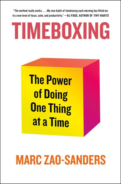 Marc Zao-Sanders: Timeboxing, Buch